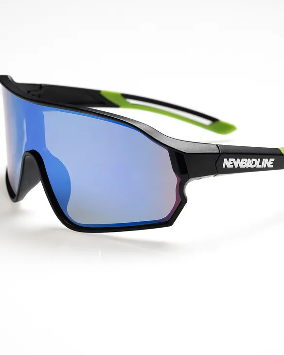 OKULARY HUSH BLACK MAT GREEN MIRROR 01-95