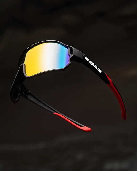 OKULARY HUSH BLACK MAT RED MIRROR 01-94