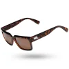 OKULARY NARROW BROWN PRINT FLASH BROWN 01-63