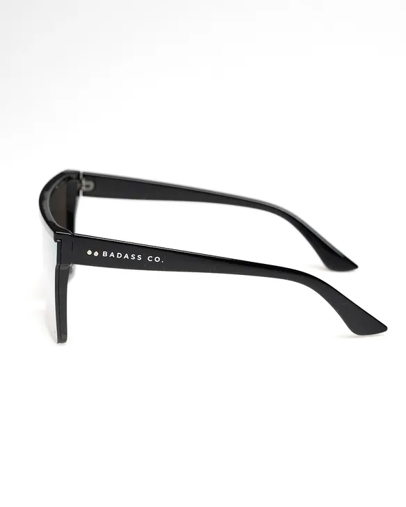 OKULARY ONE GLASS BLACK FLASH YELLOW MIRROR 01-80
