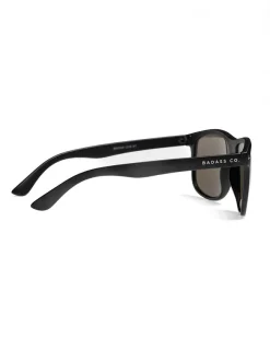 OKULARY OWAL BLACK MAT BLUE MIRROR 01-26