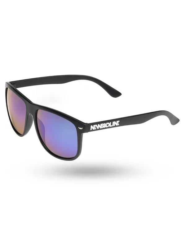OKULARY OWAL BLACK MAT GREEN MIRROR 01-24