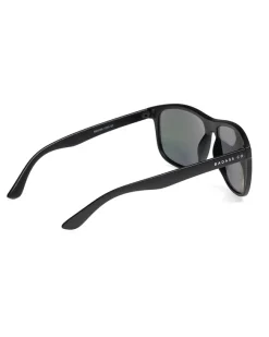 OKULARY OWAL BLACK MAT ORANGE MIRROR 01-25