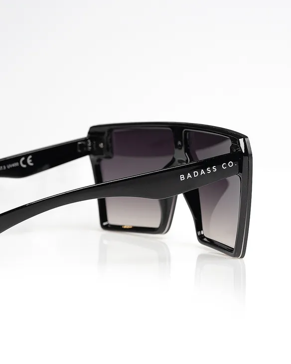 OKULARY SHATTER BLACK FLASH / WHITE DARK 01-122