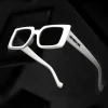 OKULARY SMALL NARROW WHITE FLASH BLACK 01-67