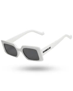 OKULARY SMALL NARROW WHITE FLASH BLACK 01-67
