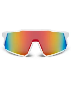 OKULARY SNOW WHITE FLASH RED MIRROR 01-82
