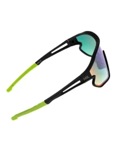 OKULARY SPARK GREEN-BLACK RUBBER GREEN MIRROR 00-592