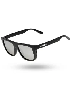 OKULARY STEEZ POLARIZED BLACK MAT SILVER MIRROR 01-126