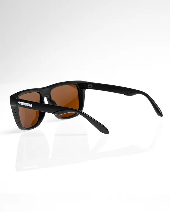 OKULARY STEEZ POLARIZED BLACK MAT BROWN 01-125
