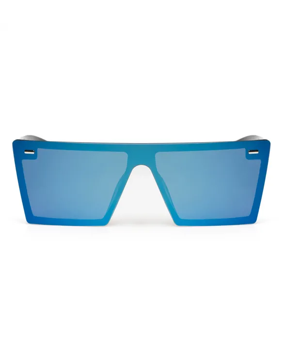 OKULARY SWIFT BLACK FLASH BLUE MIRROR 01-33