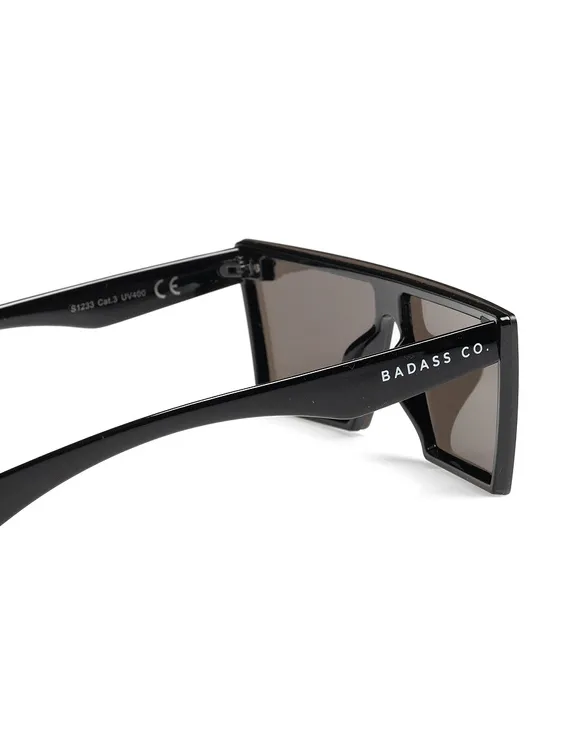 OKULARY SWIFT BLACK FLASH BLUE MIRROR 01-33