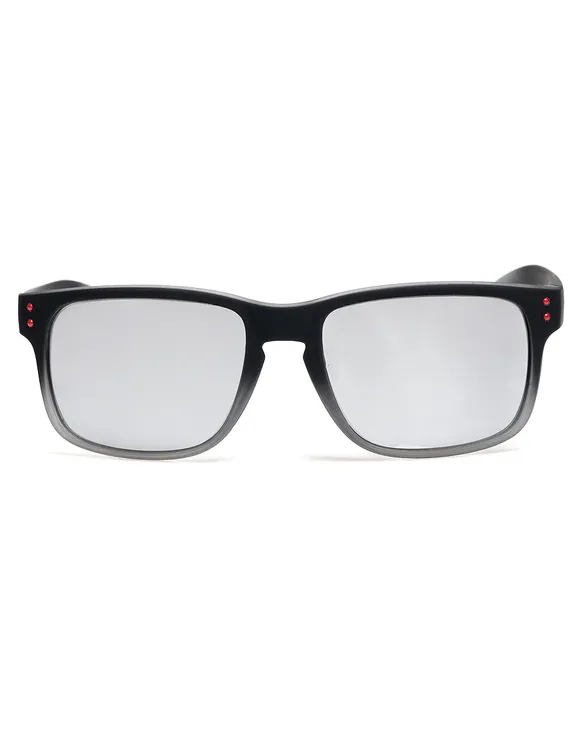 OKULARY TONAL DOTS BLACK / GREY RUBBER SILVER MIRROR 01-72