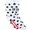 SKARPETKI DŁUGIE DOTS WHITE