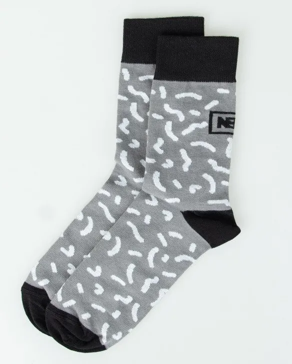 SKARPETKI DŁUGIE PATTERN GREY