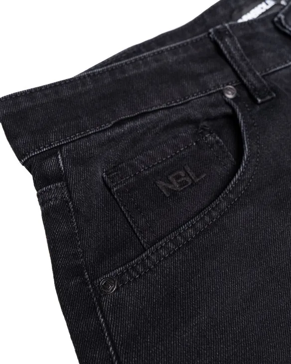 Spodnie Jeans Baggy Light Black