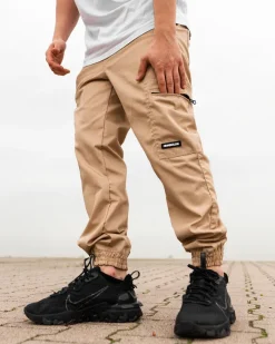 Spodnie Materiałowe Jogger New Bad Line Cargo Ripstop Beige